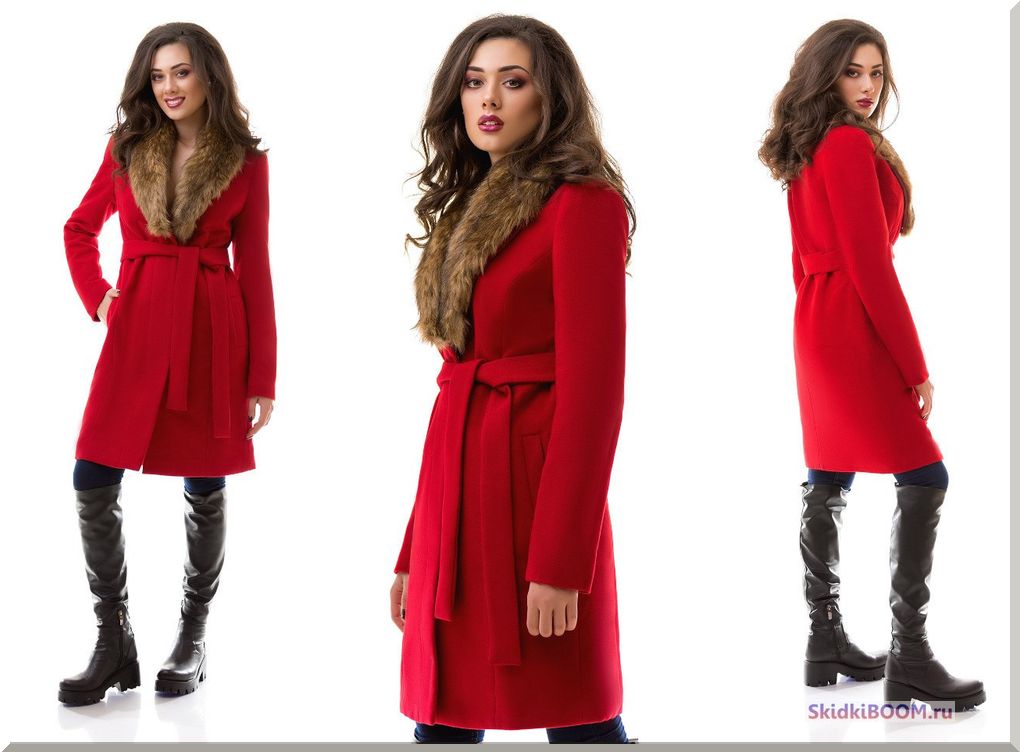 Как выбрать женское зимнее пальто - красное пальто